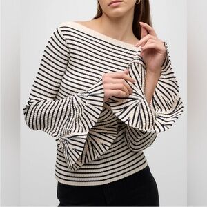 A.L.C. Aster Striped Long Sleeve Top NWT